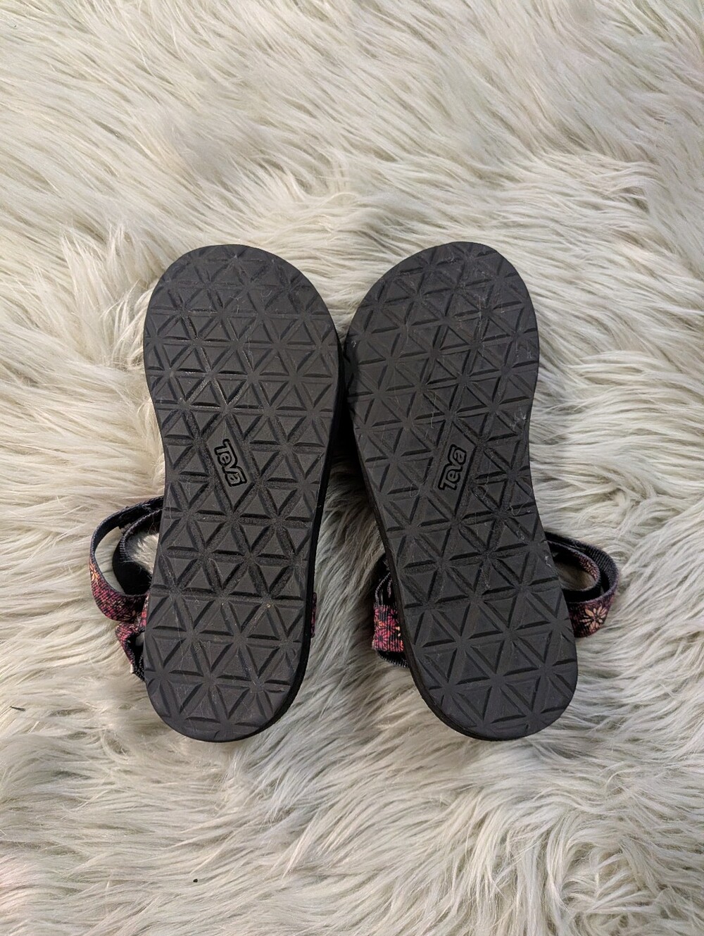 Teva Women's Floral Strap Sandal - Pink and Black - Picture 6 of 10